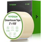 VIVOSUN Greenhouse Repair Tape, 6.3 mil 2" x 108' Weatherproof Clear Poly Patch Tape, Heavy Duty Greenhouse Sheeting Coverings Film Tape for Plastic Sheeting and Tents