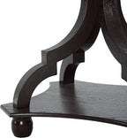 Christopher Knight Home Eudora 25" Small End Table, Hourglass Design Accent Table with Lipped Tabletop, French Country Furniture, Wooden Small Coffee Table, Living Room Side Table, Black + Natural