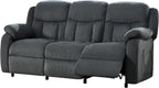 Jocisland 78" Power Reclining Sofa, Electric Recliner Couch, Dark Gray | 160° Power Reclining Sofa, Dual Wingback Design, Side Storage Pockets, Plush Fabric Upholstery