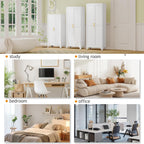 PAOFIN 71" Tall Metal Pantry Storage Cabinet with Doors and 4 Adjustable Shelves, White Kitchen Food Pantry Cabinets, Tall Freestanding Cupboard for Kitchen, Dining Room or Living Room