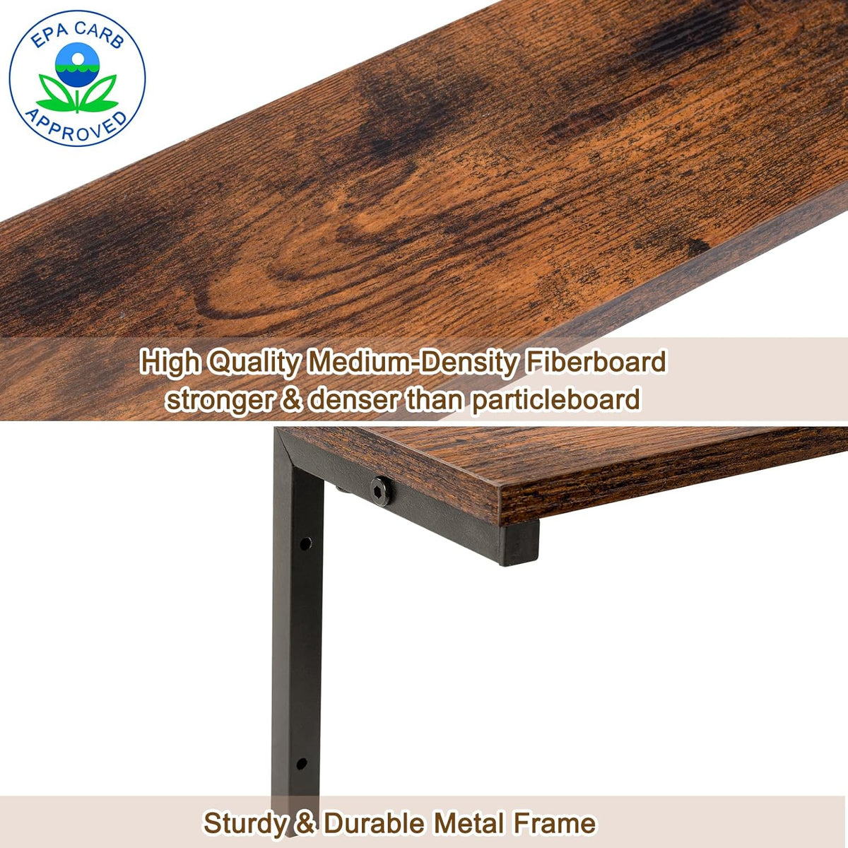 70.8" Narrow Console Table with Outlet, 5.9" Sofa Table Behind Couch Wall Mounted, 2 Pack with 4 Power Outlets 4 USB-C Ports 4.9ft Cord for Entryway, Hallway, Living Room, Rustic Brown
