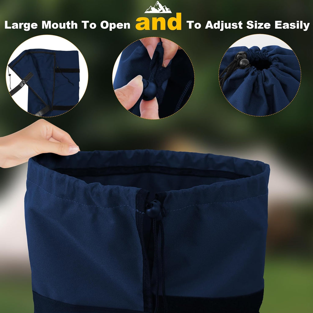 Heavy Duty 600D Oxford Camping Replacement Bag Extra Wide Opening & Adjustable Straps for Camping Chairs,Yoga Mats, Art Easels, Umbrellas, Folding Tables (1Pack, Dark Blue, XL)