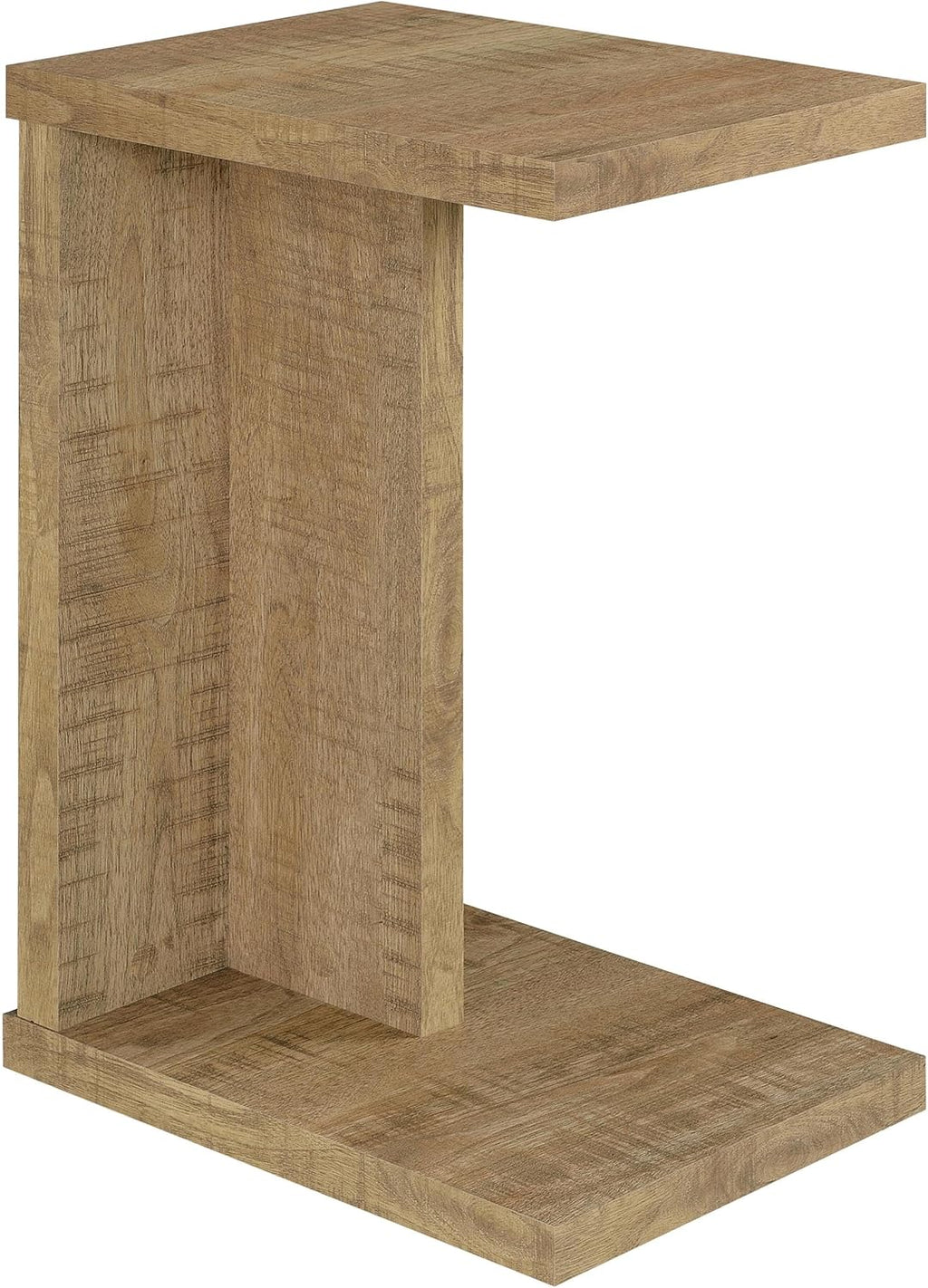 Coaster Home Furnishings - Clower - Wood - C-Shaped Side Table with Rectangular Top, Open Form, and Square Edges - Living Room - Mango - 930277