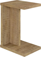Coaster Home Furnishings - Clower - Wood - C-Shaped Side Table with Rectangular Top, Open Form, and Square Edges - Living Room - Mango - 930277