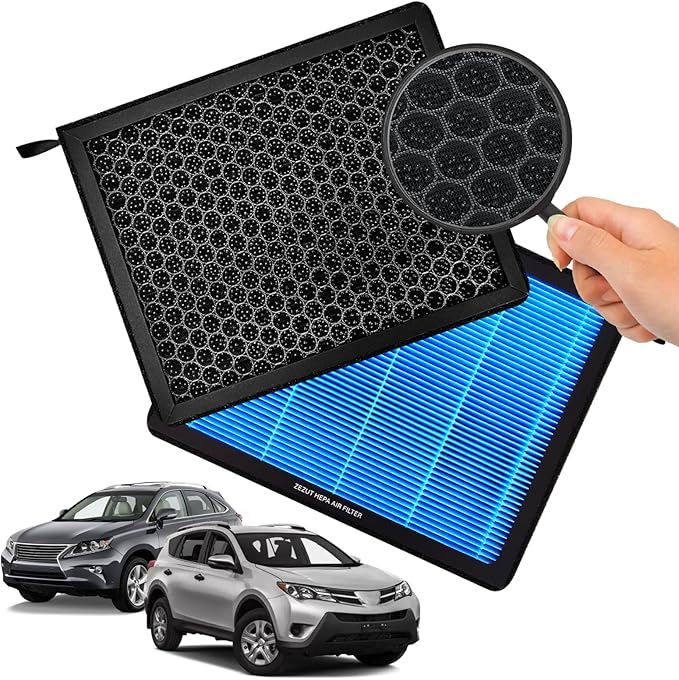 CF10285 (CP285) Cabin Air Filter with Activated Carbon Beads – Fits Toyota & Lexus Vehicles: Camry, RAV4, Highlander, Corolla, 4Runner, Tundra, Prius, Subaru, Avalon | Honeycomb Structure