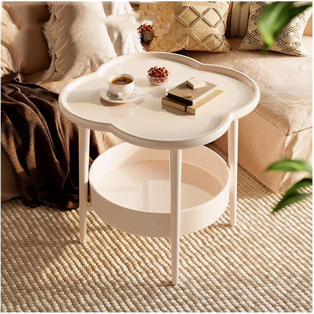 Sofa Side Table, Small Living Room Table, Tea Cabinet, Bedside Table for Small Coffee House (Color : Black)