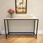 HOMERECOMMEND Console Table with Power Outlets and USB Ports,Rustic Brown | Sofa Tables with Charging Station,for Hallway, Entryway,Behind Couch Table,charging station behind couch