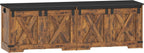Hzuaneri 59" Farmhouse Storage Chest and Bench | 70 Gal | 330lb Seat | Soft-Close Hinges | Rustic Brown | Shoe and Blanket Storage for Bedroom, Living Room, Entryway | Easy Assembly | SB15001X