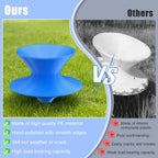 360° Rotating Gyro Chair, 24" One-Piece PE Spun Chair with Non-Slip Textured Surface, Spinning Top Chairs for Home, Backyard, Recreation Room & Commercial (Blue, Small)