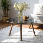 TesNus 18" Round Gray Tempered Glass Table Top, 0.24" Thick Smoked Replacement Glass Top with Pencil Polished Edge, Heat Resistant & Waterproof, Easy to Clean Glass Tabletop for Patio Table