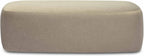 Tov Furniture Graceland Taupe Faux Mohair Bench