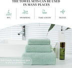 New Microfiber Bath Towel Set, 3 Piece, Oversize, Quick Dry, Lint Free, Includes Body, Hand and Face Towels