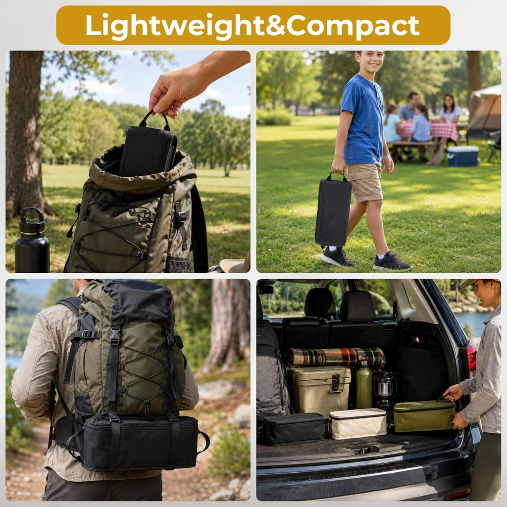 Camping Ultralight Chair,Folding Compact Chair with Anti-Sinking Large Feet and Storage Bag,Backpack Chair for Hiking,Travel,Beach