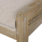 Maurers Upholstered Dining Chairs - Cane and Wood - Beige/Natural (Set of 2)
