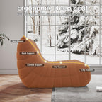 WHGBJA Oversized Bean Bag Chair for Adults with Memory Foam 3 Seater Couch | Floor Sofa Couch for Gaming, Reading, Bedroom, Living Room, Comfy, Ergonomic