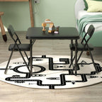 Kids Folding Table and Chairs Set 3-Piece PU Padded No Assembly | Fold-Flat Design + No Assembly + PU Padded Comfort – A Perfect Space-Saving Activity Set for Kids Ages 2-8