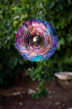 Galaxy Wind Spinners for Yard and Garden, Metal Ornaments for Garden Décor, Outdoor Wind Spinner, Galaxy Gifts, Outdoor Decoration, 12 inch Wall Décor by ISEO