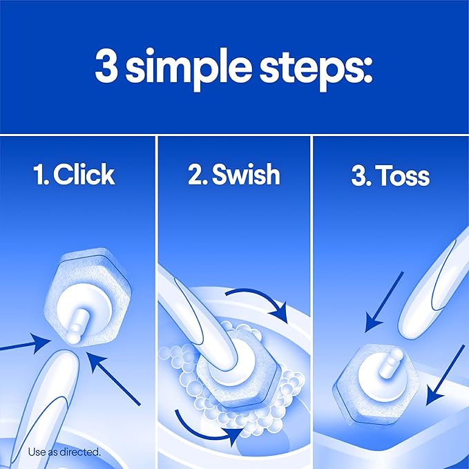Clorox ToiletWand Toilet Bowl Cleaner- Toilet Brush, Storage Caddy and 6 Disinfecting Refill Heads