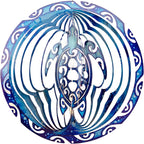 VP Home Tribal Turtle Kinetic Wind Spinners for Yard and Garden Wind Spinner Outdoor Metal Large Hanging Turtle Decor 3D Garden Art Wind Sculpture Spinners Kinetic Art Lawn Ornaments, 12x15 inches