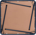 Flash Furniture Madison 5-Piece Folding Card Table and Chair Set, Navy | Portable, Indoor/Outdoor, Event Table and Chairs