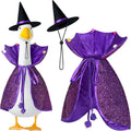 Witch Goose Outfit, 23-inch Halloween Porch Goose Outfit. Goose Clothes for Cement Goose Statue Decor