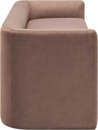 Livabliss Maryann Modern Bench, 24" H x 60" W x 23" D, Clear