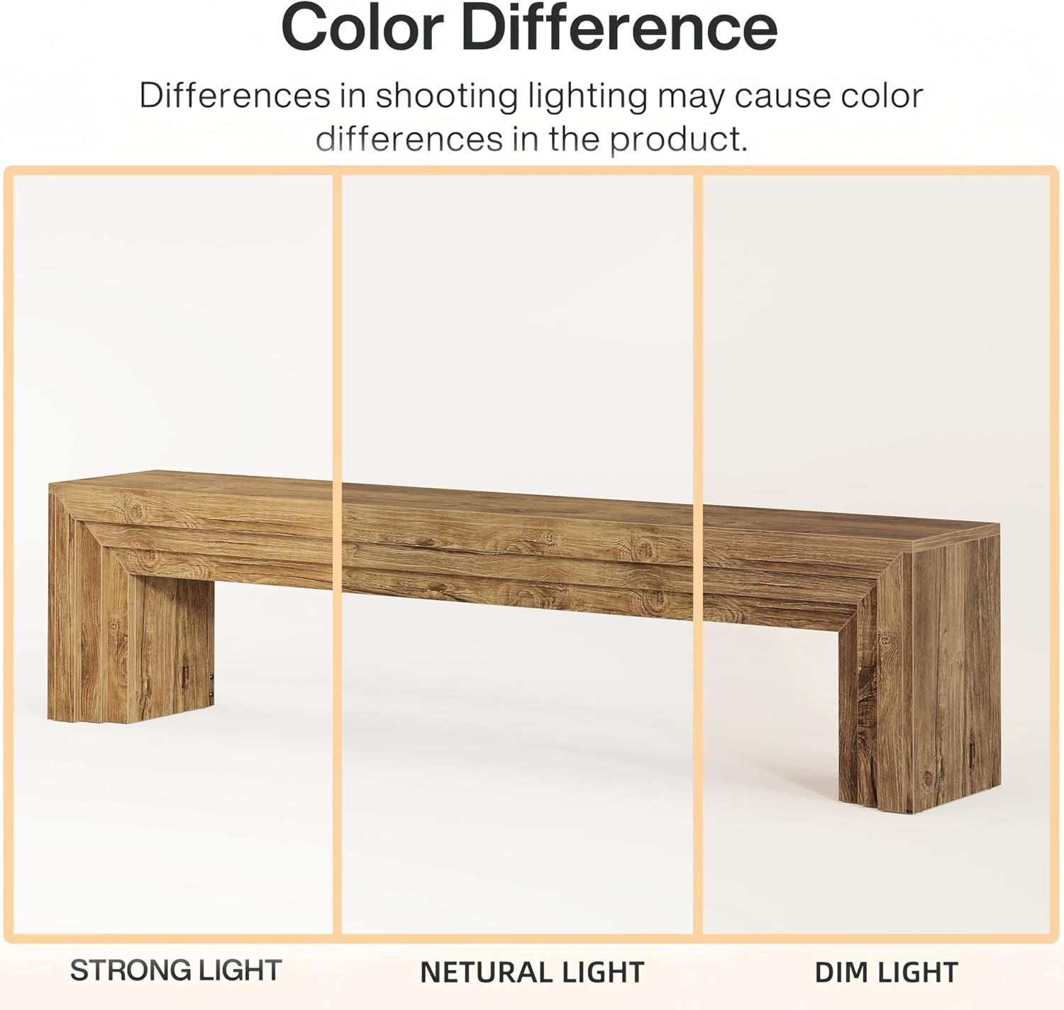Tribesigns 71" Extra Long Entryway Bench, Modern Farmhouse Shoe Bench Wooden Indoor Seating with Layered Design for Hallway, End of Bed, Living Room, Sofa Back, Dining Room, Brown