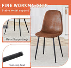 Table and Chairs Set of 6, Round Dining Room Sets for 6, 42 Inch Storage Table with 6 Chairs for Living Room, Kitchen, Farmhouse, Office