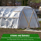Farm Plastic Supply - 6 Mil White Plastic Sheeting - Overwintering Film, 6 Mil White Plastic Film, Greenhouse Plastic, Durable Plastic Sheeting (20' x 100')