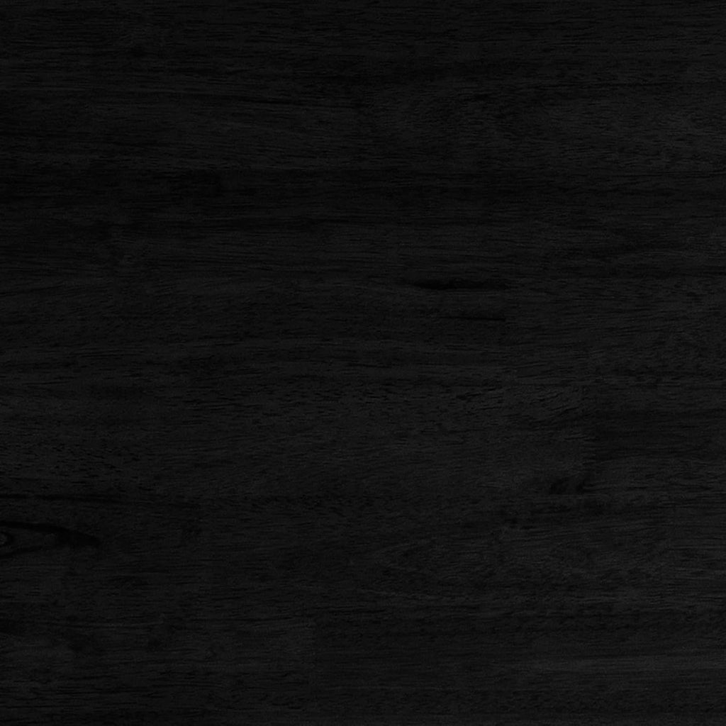 EMMA + OLIVER Milford 47" Solid Wood Dining Table, 3 Inch Offset Paneled Apron, 3" Turned Decorative Legs, Water Resistant Finish, Seating for 4, Black Matte