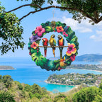 Metal Three Birds Wind Spinner Gift for Boy Girl Kids Colorful 3D Hanging Wind Spinner for Outdoor Garden Decor Animal Wind Sculptures for IndoorOutside Lawn Yard