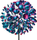 Regal Art & Gift Globe Wind Spinner – Metal Yard Decorations Outdoor | Kinetic Garden Spinner for Lawn, Pathway, or Flower Bed | Weather-Resistant Outdoor Sculpture - 32 Inch