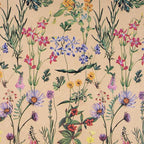 RUSPEPA Wild Flower Wrapping Paper Roll for Women, 17 Inches x 32.8 Feet, Mini Roll, Kraft Floral Design Wrapping Paper for Christian Gifts, Birthdays, Weddings, Bridal Shower and Engagement