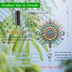 Mandala Wind Spinner for Yard and Garden 3D Stainless Steel Wind Spinner Unique Gift Outdoor Metal 10 inch 3D Mandala Wind Sculptures with Unique Visual Effect