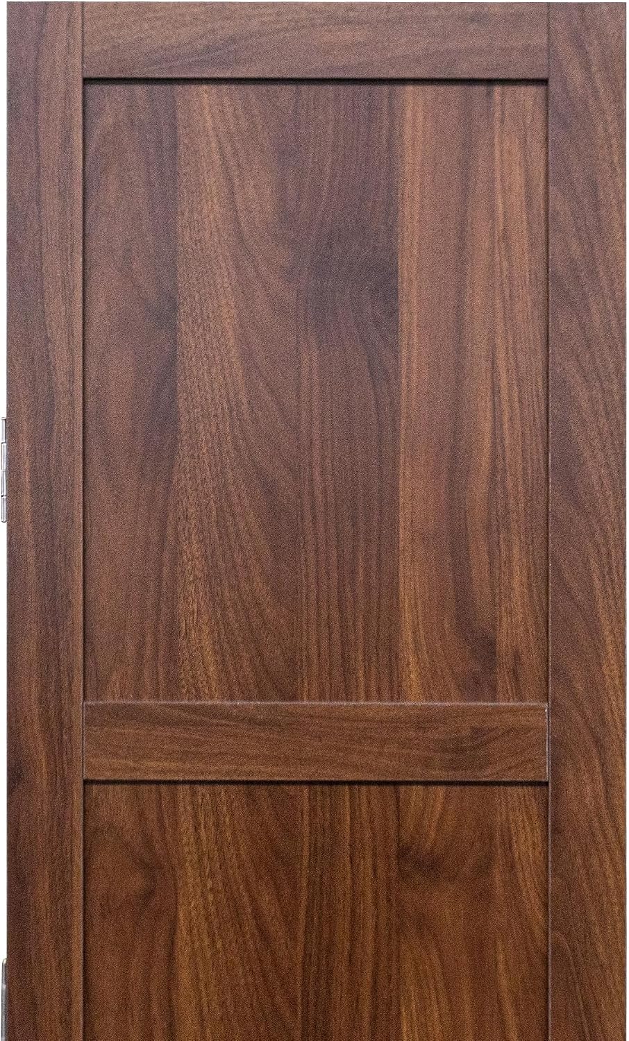70" Tall Slim Pantry Cabinet with Side Racks & Adjustable Shelves (Walnut) | Space Saving Freestanding Slim Narrow Cabinet Single Door with Shelves & Racks for Kitchen Dining Room Small Spaces