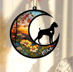 Personalized Dog Memorial, Custom Name Boxer Dog Christmas Ornament with Name, Custom Breeds, Pet Loss Light Catcher, Gifts for Lovers Loss of Pet Sympathy on Mothers Day Christmas