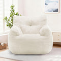 Korser Bean Bag Chair for Adults and Kids, Small Comfy Beanbag Lounge Floor Sofa Reading Chair with Armrests, Mini Cloud Sofa for Living Room, Bedroom and Game Rooms, Plush Chair with Memory Foam