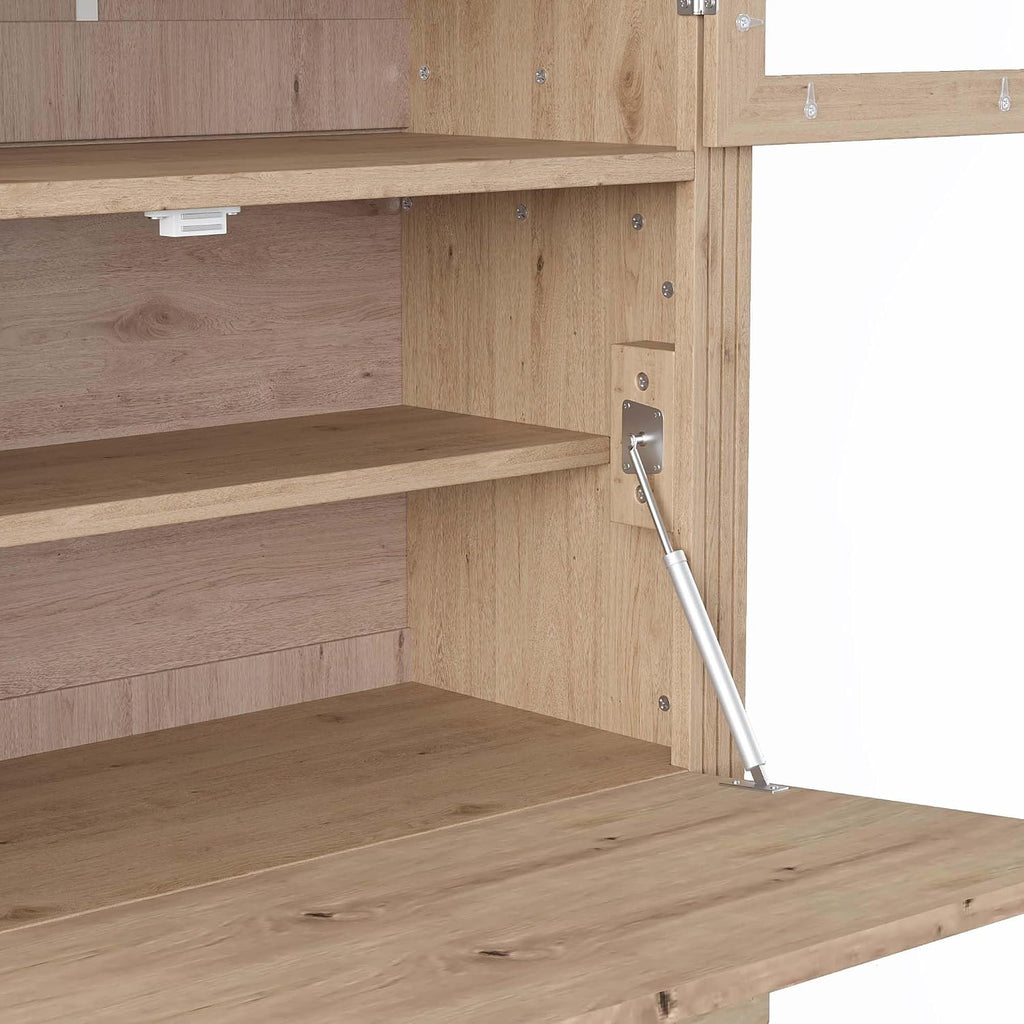78” Kitchen Cabinet Pantry, Food Storage Cabinet with 3 Drawers, Adjustable Shelves & Power Outlet, Food Pantry for Kitchen Dining Room, Easy Assembly (Natural)