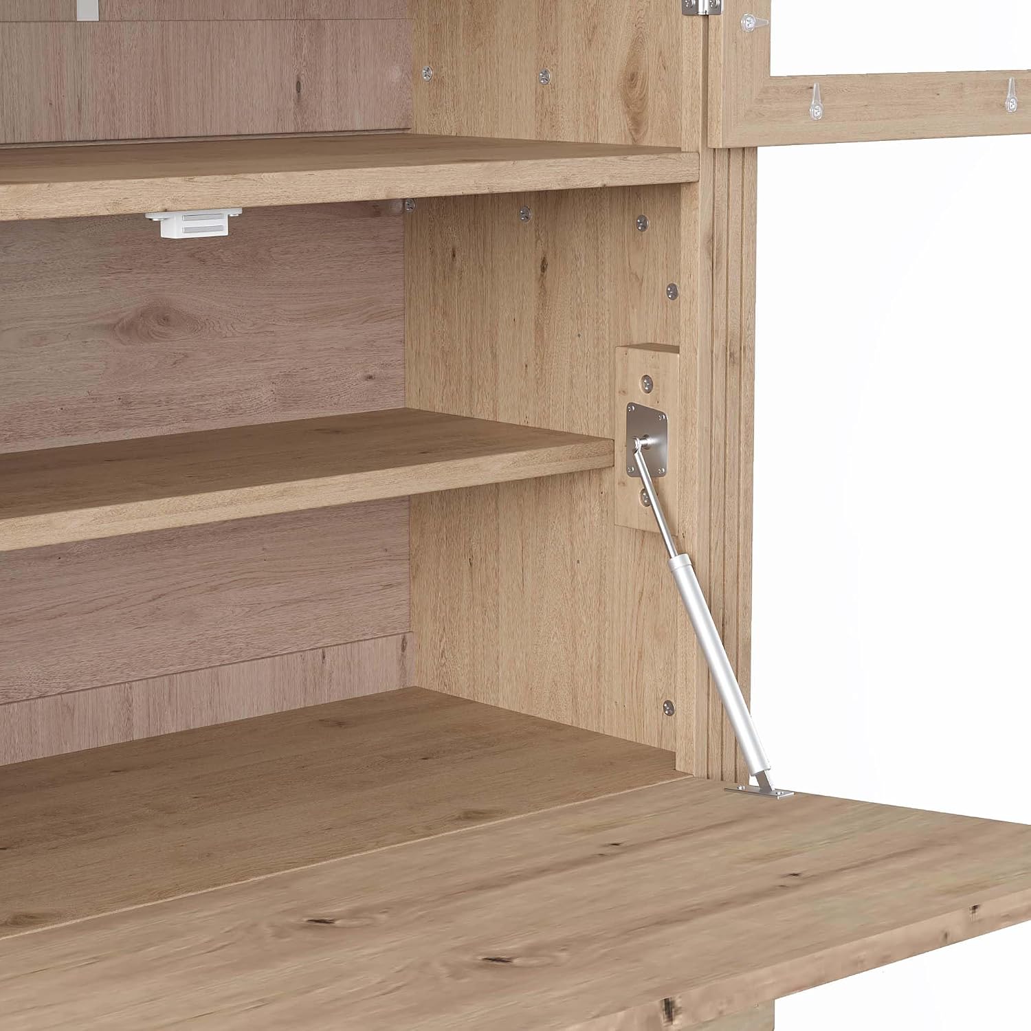 78” Kitchen Cabinet Pantry, Food Storage Cabinet with 3 Drawers, Adjustable Shelves & Power Outlet, Food Pantry for Kitchen Dining Room, Easy Assembly (Natural)