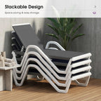 PURPLE LEAF Lounge Chair Outdoor Set of 2 w/Armrest & 1 Table, Dark Grey | Easy Assembly, Clear step-by-step instructions and simple hardware help you set up the lounge chairs in just a few minutes