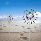 Magical Metal Windmill, Wind Spinners for Yard Garden, Outdoor Spinners, Windmill for Yard, Wind Sculptures & Spinners for Yard Garden Patio Decoration (1PCS Colorful)