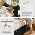 Homkdom Cloud Bed Frame Queen Size with 9.4" Removable Headboard