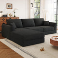 106” Modular Sectional Sofa, Cloud Sectional Couch with Deep Seat, Modern Modular L-Shape Sofa Couch with Chaise,Upholstered Couches for Living Room Bedroom No Assembly Required