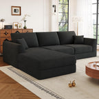106” Modular Sectional Sofa, Cloud Sectional Couch with Deep Seat, Modern Modular L-Shape Sofa Couch with Chaise,Upholstered Couches for Living Room Bedroom No Assembly Required