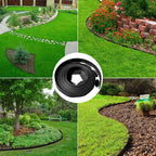 Garden Edging Borders 66FT,Landscape Edging Black[Extra Tall 4IN High] with 60pcs Stakes,Lawn Edging Flexible Garden Border Mini Plastic Fence for Flower Bed Landscaping