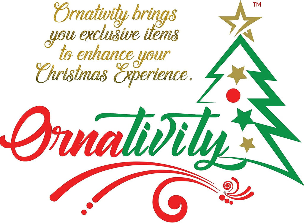 Ornativity Christmas Décor Candle Holder – Xmas Table Themed Candle Holder Centerpiece Decorations with Red and Gold Berries, Twigs, and Evergreens