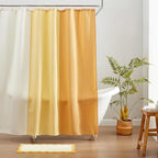 MONDAY MOOSE Bath Mat with Scalloped Wavy Ripple Design, Microfiber Absorbent Non Slip Tufted Rug for Floor, Shower or Kitchen (20x32 inch, Yellow)