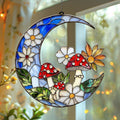 Mushroom Suncatcher Ornament Gift Suncatchers Indoor Window Suncatchers for Windows Hanging Garden Window Decor Outdoor Suncatcher Holiday Custom Gifts