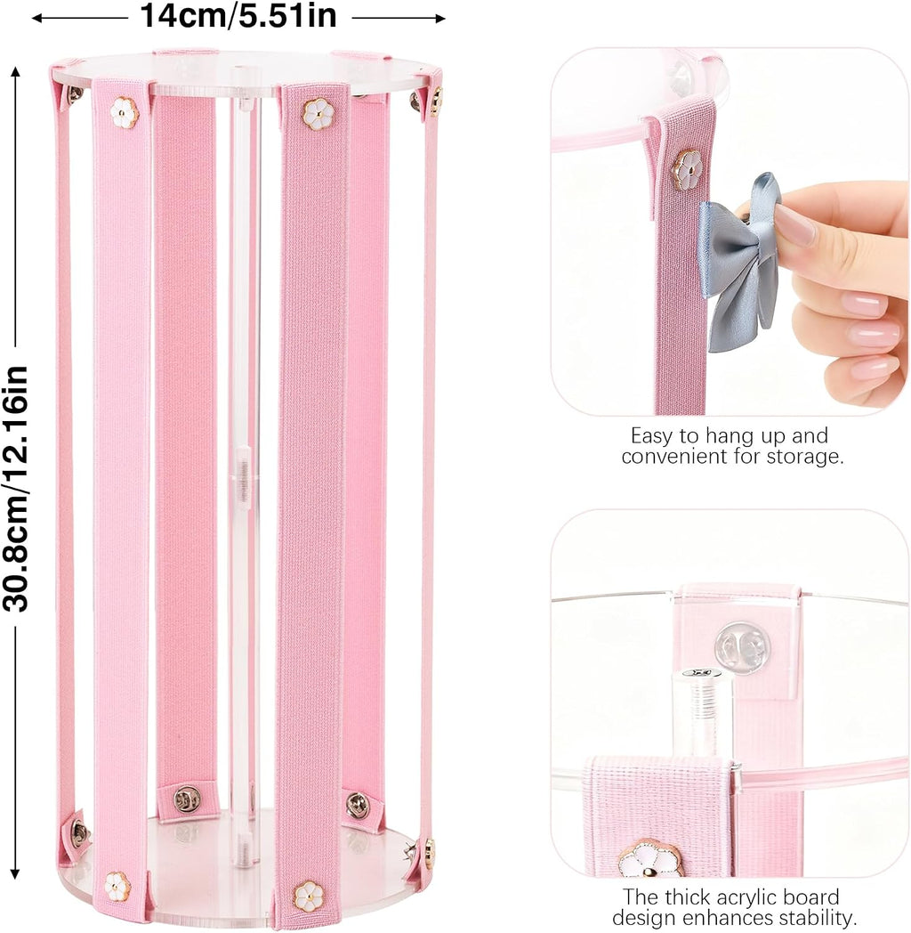 Bow Organizer for Girls - Large Capacity Hair Clip Organizer, Effortless Hair Bow Holder for Home Dresser, Perfect for Gifting, Essential Storage Solution for Girls