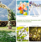 S AFSTAR 9.5 Ft Metal Arch, Outdoor Garden Arch for Various Climbing Plant Flower, Wedding Backdrop Stand Archway Arbor for Wedding Garden Party Ceremony Gothic Style Decoration, Easy-to-Assemble (2)